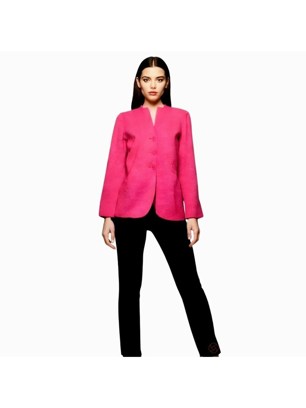 Christan Dior Pink Button Down Blazer Women's Size 10